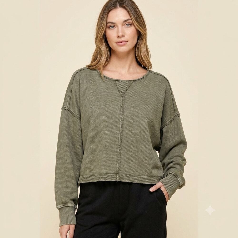 123-Aerie Cottn Blend Top size XL / PTP 29”